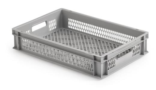 Alutec Kunststoffbehälter Aufbewahrungs-Kiste vergittert 24l 600x400x120