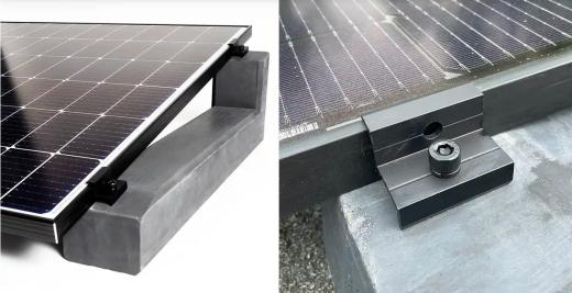 Wattstone 10 Grad PV-Aufständerung Betonsockel aus Feinbeton Anthrazit 24kg