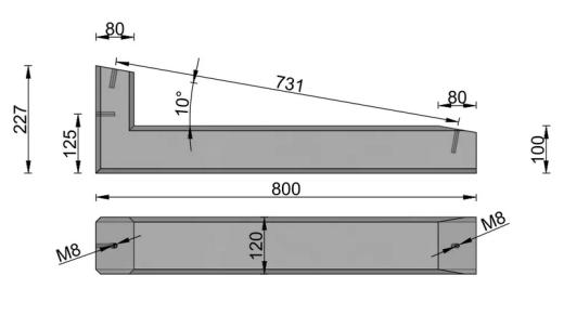 Wattstone 10 Grad PV-Aufständerung Betonsockel aus Feinbeton Anthrazit 24kg