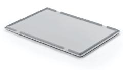 Alutec Auflagedeckel für Kunststoffbehälter grau 600x400