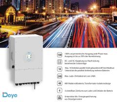Deye Hybrid Wechselrichter 6kW 3-Phasen Niedervolt EU-IP65 Wifi
