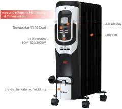 Güde Ölradiator Heizgerät OR 2000-9 DT 3 Stufen max. 2000 Watt