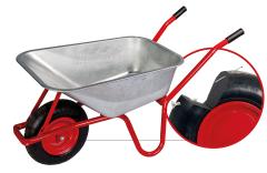 Garten-/Bauschubkarre 100 L mit PU-Reifen max.Tragkraft 160kg