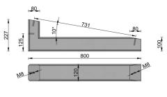 Wattstone 10 Grad PV-Aufständerung Betonsockel aus Feinbeton Anthrazit 24kg